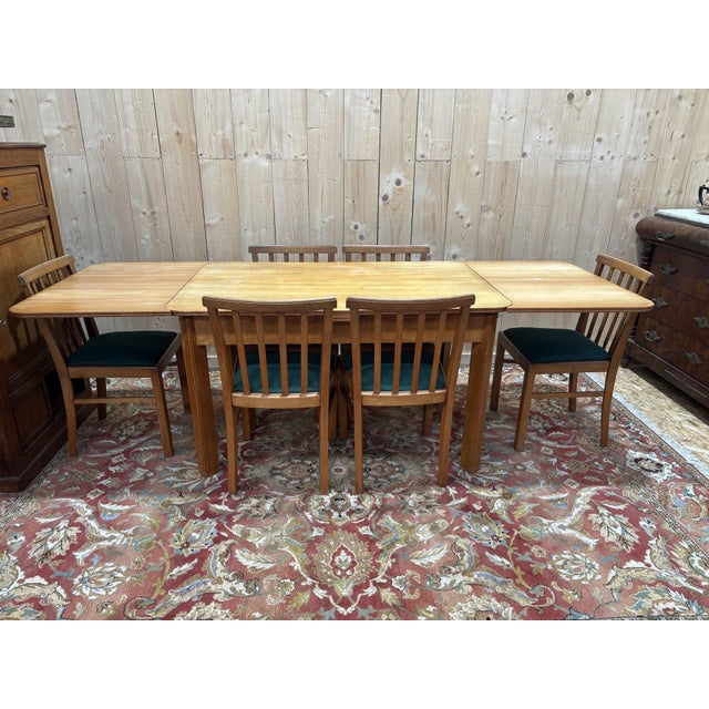 Table with Extensions in Elm, 1960s For Sale - Image 9 of 10