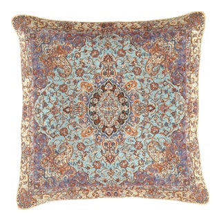 Pasargad DC Silk Termeh Tapestry Pillow For Sale