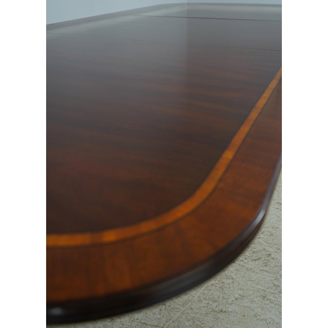 Henkel Harris Mahogany Model 2207 Double Pedestal Dining Table For Sale - Image 14 of 18
