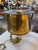 Italian Sculptural Brass Table Lamp With Cylindrical Shade, 1970s For Sale - Image 4 of 8