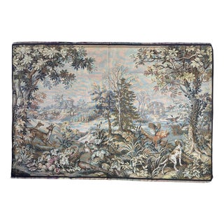 Vintage French Aubusson Style Jacquard Tapestry, 1970s For Sale