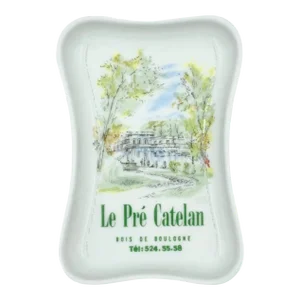 21st Century Le Pre Catelan Restaurant Paris France Porcelain Ashtray Trinket Dish