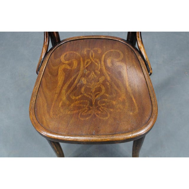 Art Nouveau Bentwood Chairs from Thonet, Czechoslovakia, 1920s, Set of 2 For Sale - Image 10 of 18