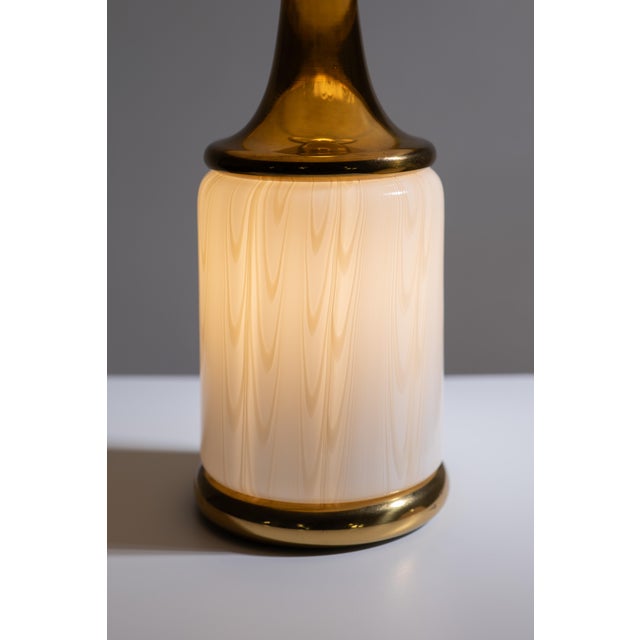Murano Glass Table Lamps by F. Fabbian for Mazzega, 1970s, Set of 2 For Sale - Image 6 of 12