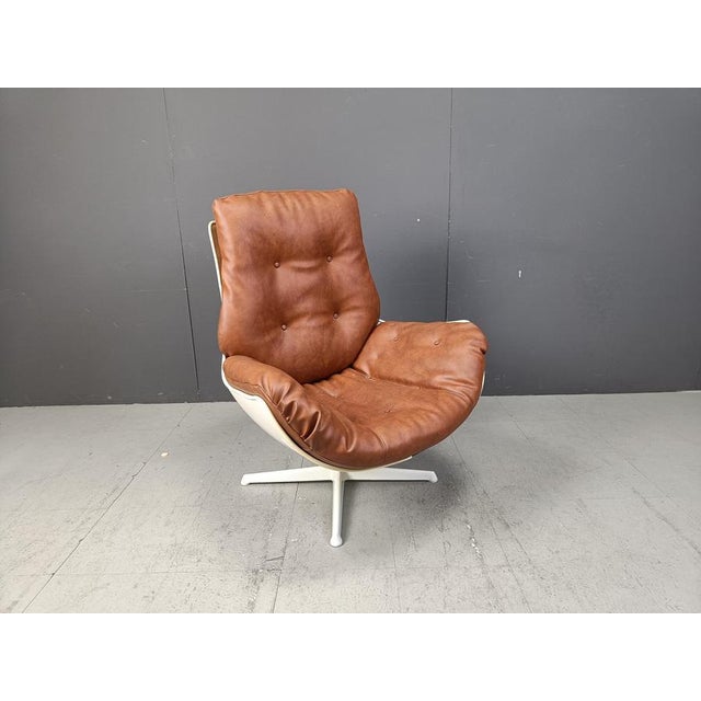 Space Age Swivle Chair with Fiberglass, 1960s For Sale - Image 6 of 13