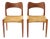 Teak Chairs by Arne Hovmand Olsen for Mogens Kold, 1950s, Set of 2 For Sale