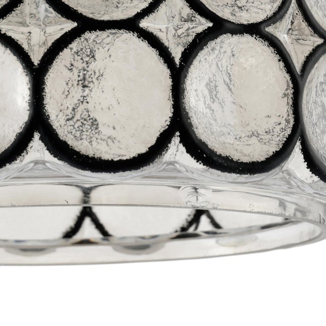 Large Glass and Iron Rings Pendant from Glassworks Limburg, Germany, 1960s For Sale - Image 9 of 12