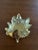 American 1940s Brass Chrysanthemum Catchall Ashtray For Sale - Image 3 of 6