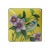 Ceramic Contemporary Yellow Flower Painting Square Porcelain Box - Jewelry Box For Sale - Image 7 of 8