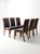 Vintage Transitional Upholstered Dining Chairs Set of 6 For Sale - Image 4 of 18