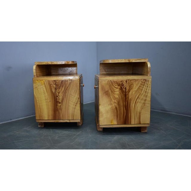 Art Deco Bedside Tables, Czechoslovakia, 1937, Set of 2 For Sale - Image 11 of 18