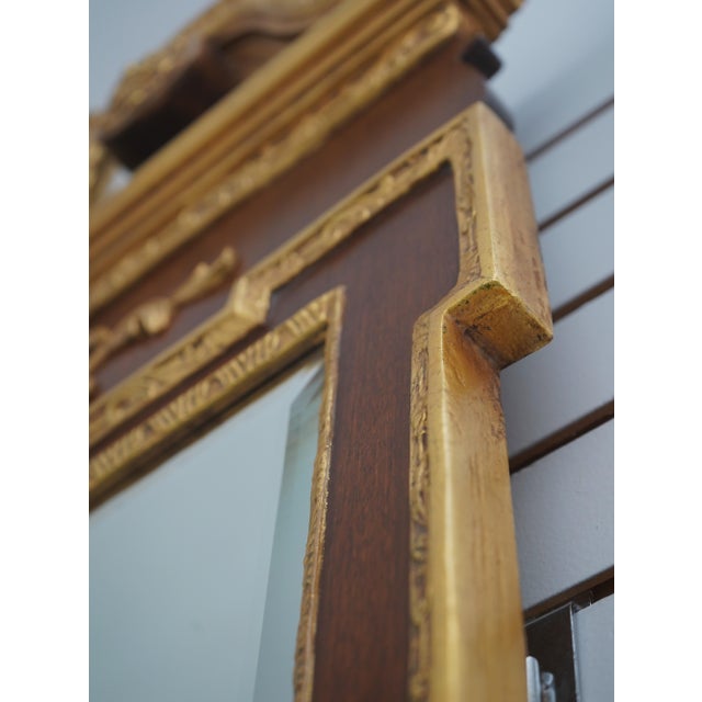 Friedman Brothers Mahogany Gold Gilt Trim Chippendale Mirror For Sale In Philadelphia - Image 6 of 10