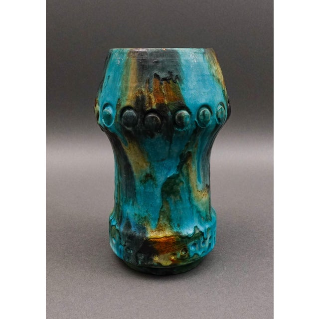 Mid-Century Modern Alvino Bagni Italy for Raymor Mid Century Modern Sea Garden Art Pottery Vase For Sale - Image 3 of 9