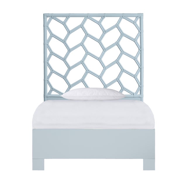 Silas Platform Bed Twin - Light Blue For Sale - Image 12 of 12