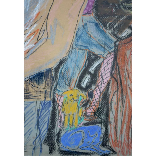 1980's Figurative -- David Bowie, Iman and Friends by Zoa Ace For Sale In Monterey, CA - Image 6 of 8