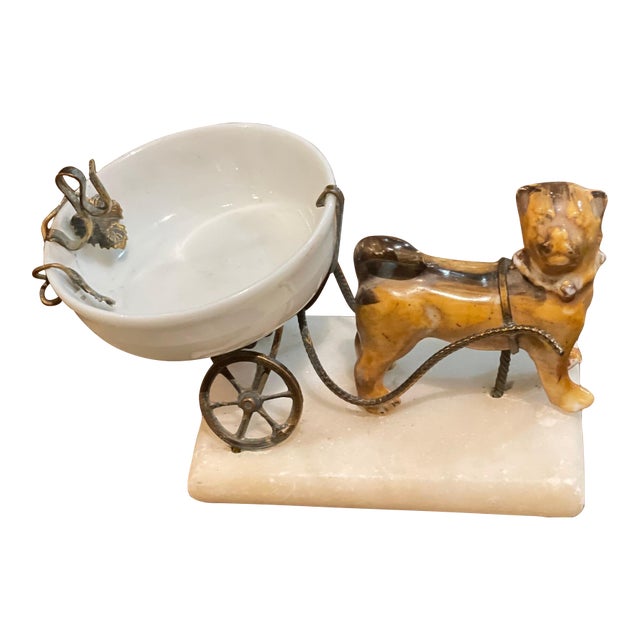 Antique French PUG Dog Jewelry Catch- 19th century For Sale
