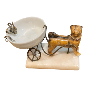 Antique French PUG Dog Jewelry Catch- 19th century