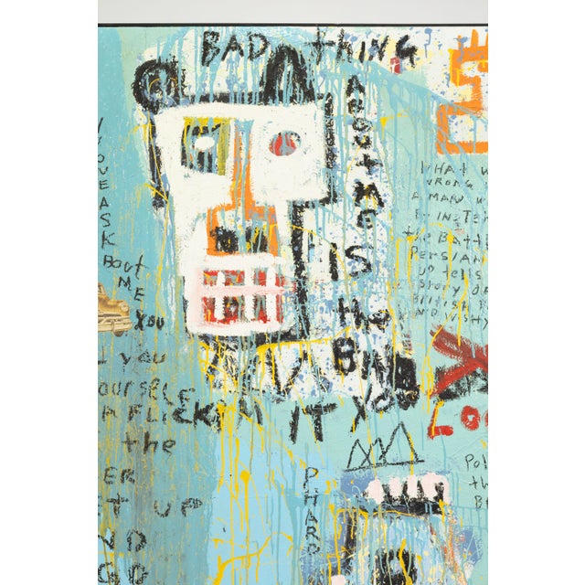 Textile Jim Stella, Bad Thing Acrylic on Canvas Contemporary Street Art Painting Detroit For Sale - Image 7 of 8