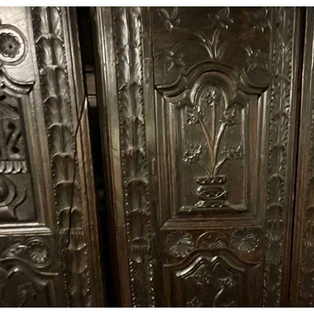 Antique Hand-Carved European French Revival Cupboard For Sale In Mobile - Image 6 of 11