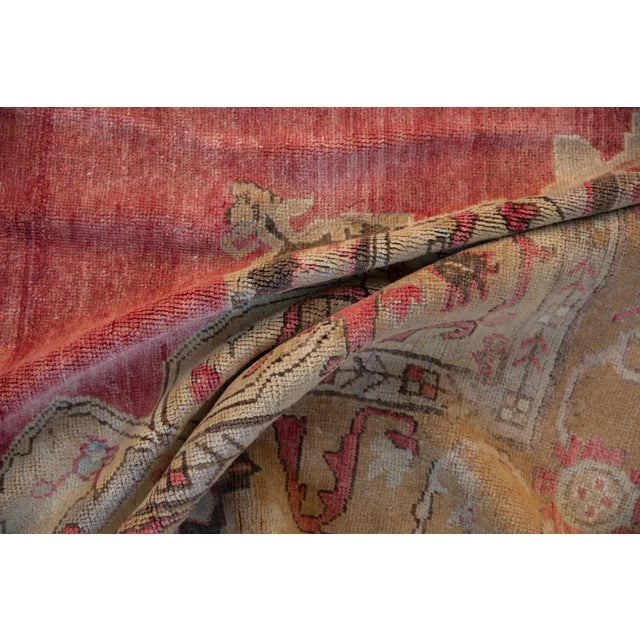 Transitional Vintage Distressed Oushak Rug - 7'4" X 11' For Sale - Image 3 of 11