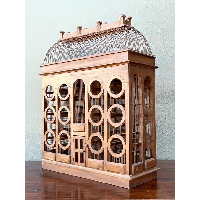 Vintage Gothic Bird Cage Wine Rack For Sale - Image 4 of 12