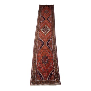 Vintage Handwoven Persian Runner For Sale
