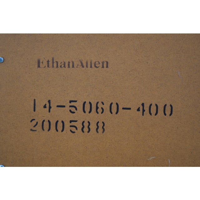 Ethan Allen Off White Painted Cheval Stand Up Floor Mirror For Sale - Image 10 of 10