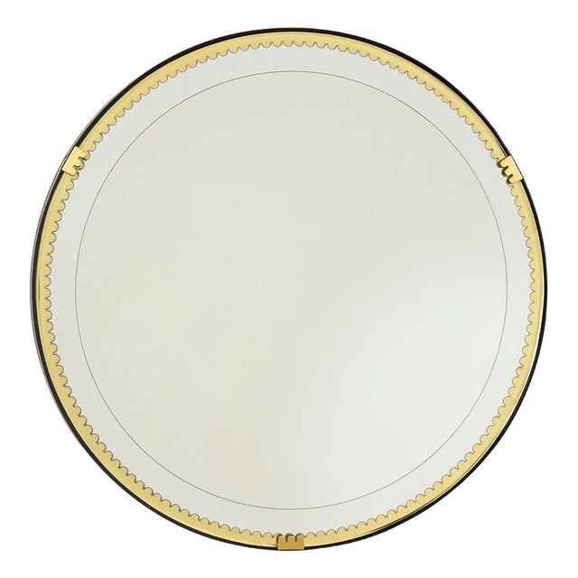 Mirror with Copper Frame by Pietro Chiesa for Galvanit Fontana, 1940s For Sale