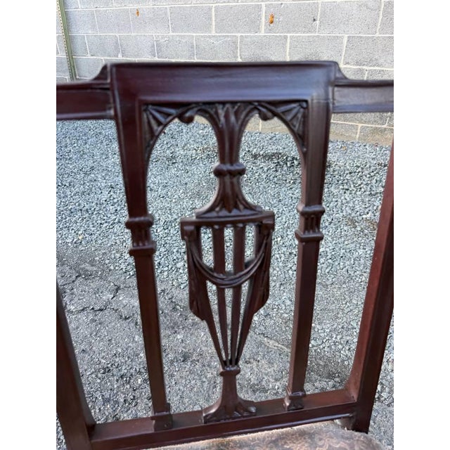 Antique Federal Mahogany Square Shield-Back Side Chair For Sale - Image 9 of 16