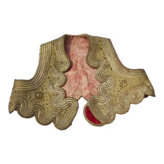 Antique Ottoman Gold Metallic Vest 19th Century For Sale