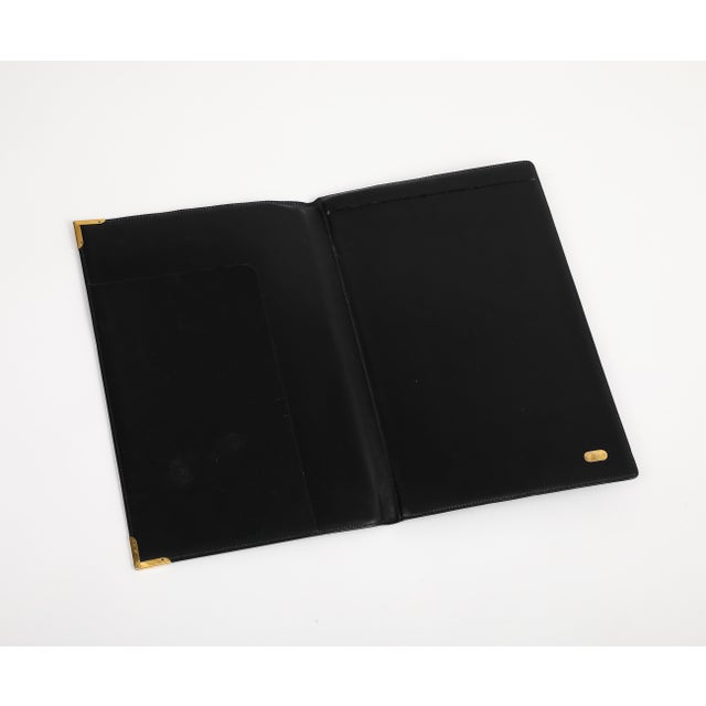Black Leather Portfolio Folder by Gucci, Circa 1980s For Sale In New York - Image 6 of 8