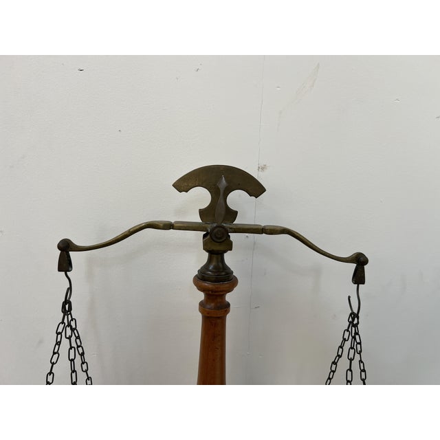 20th Century Wooden and Copper Scale For Sale - Image 11 of 13