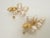 1980s Hammered Gold Platted Baroque Multi Pearl Drop Earrings - 2 Pieces For Sale - Image 4 of 5