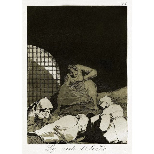 Las rinde el Sueño is an original etching realized by Francisco Goya and published for the first time in 1799. Original...