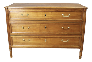 Louis XVI Style Chest of Drawers in Cherry Wood, 1800s