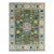 6x9 Inviting Kazak Light Green Traditional Geometric Modern Hand Knotted Wool Rug For Sale