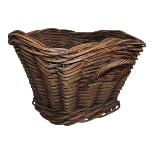 19th Century Handmade Double Handled Basket