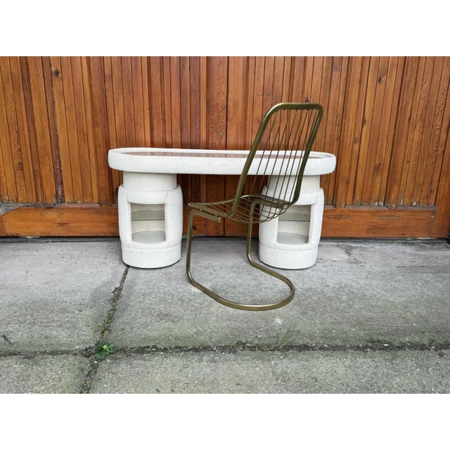 Textile Dressing Table with Chair from Kecskemét Furniture, 1975, Set of 2, Set of 2 For Sale - Image 7 of 7