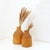 Vintage Decorative Vases in Paulownia Wood, Set of 2 For Sale - Image 6 of 9