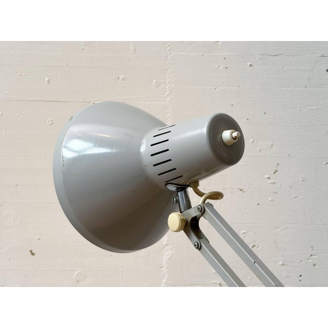 Vintage Grey Clamp Lamp from Ledu, Sweden, 1970s For Sale - Image 10 of 16