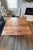 Rustic/Industrial Coffee Table Gray base and medium stained wood plank top Unknown manufacturer