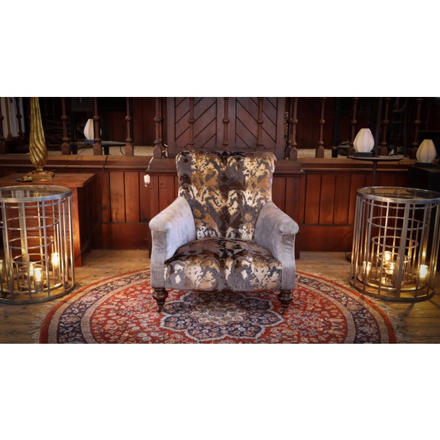 Slipper Armchair in Velvet by John Sankey, 2010s For Sale - Image 14 of 18