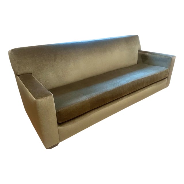 Custom William & Wesley Co. Mohair Sofa For Sale