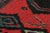 Textile Vintage Mid-Century Moroccan Geometric Diamond Red Green and Black Wool Shag Rug For Sale - Image 7 of 10
