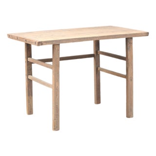 Vintage Elm Hall/Writing Table For Sale