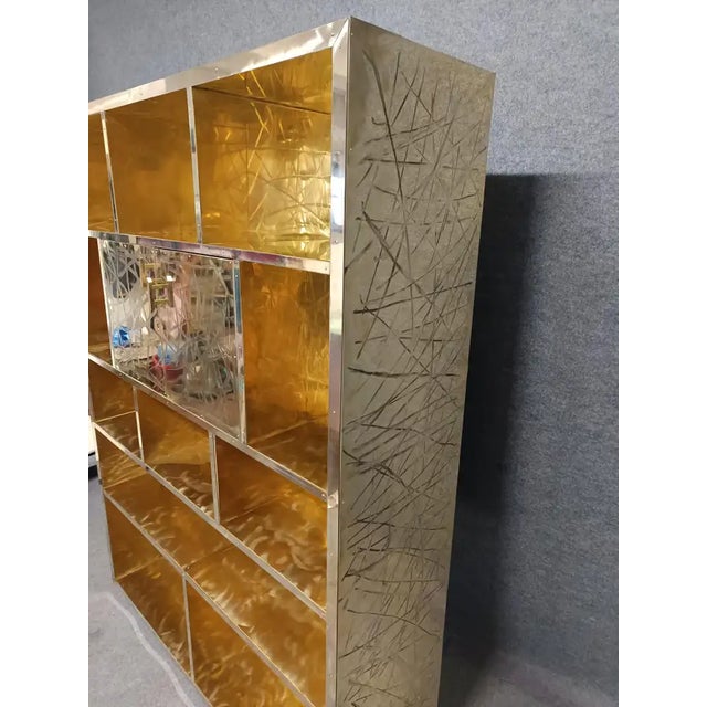 Not Yet Made - Made To Order Brass Pantry Bar Cabinet Studio For Sale - Image 5 of 12