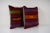 Striped Kilim Pillow - A Pair Elevate your home decor with these exquisite 20" x 20" pillow covers crafted from authentic...