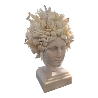 CSS Seashell Marble Head of Hygeia For Sale