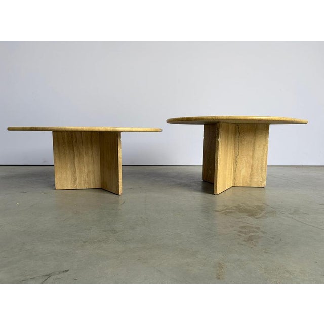 Italian Travertine Coffee Tables, 1970s, Set of 2 For Sale - Image 10 of 13