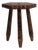 19th Century French Three-Legged Carved Wooden Stool For Sale